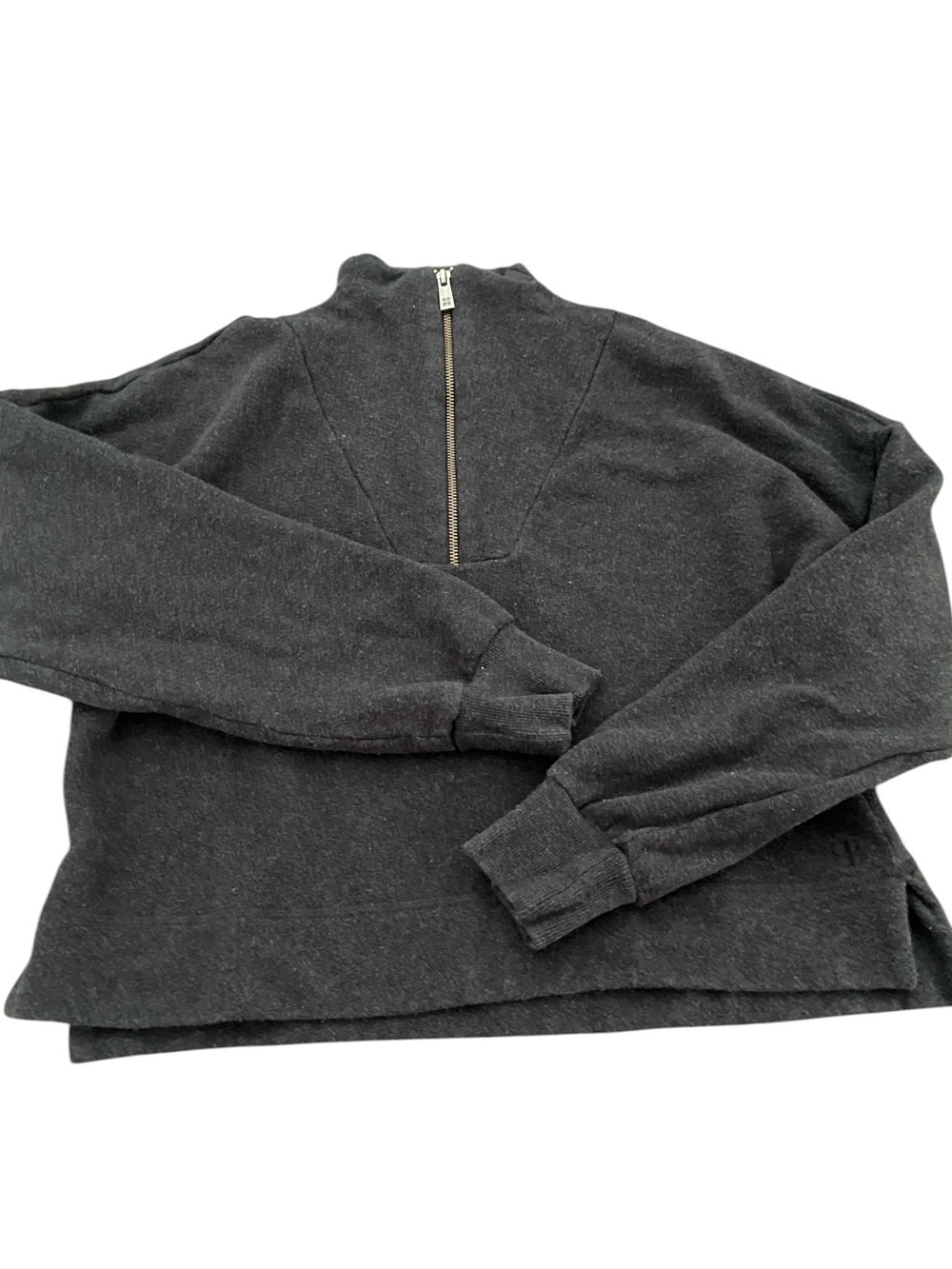 Womens Sweaty Betty Charcoal Half-Zip Sweater. Med. Good condition